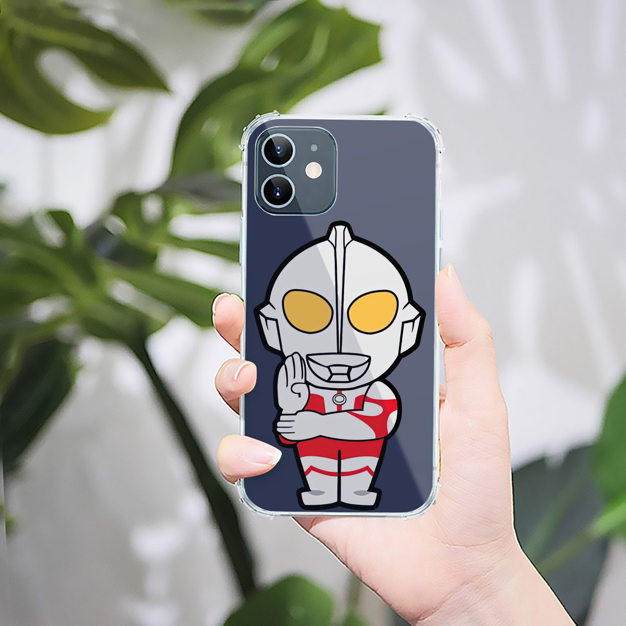 （画像用） ウルトラマン Ultraman 【iPhone 12シリーズ対応】透明スマホケース（クリアソフトケース）